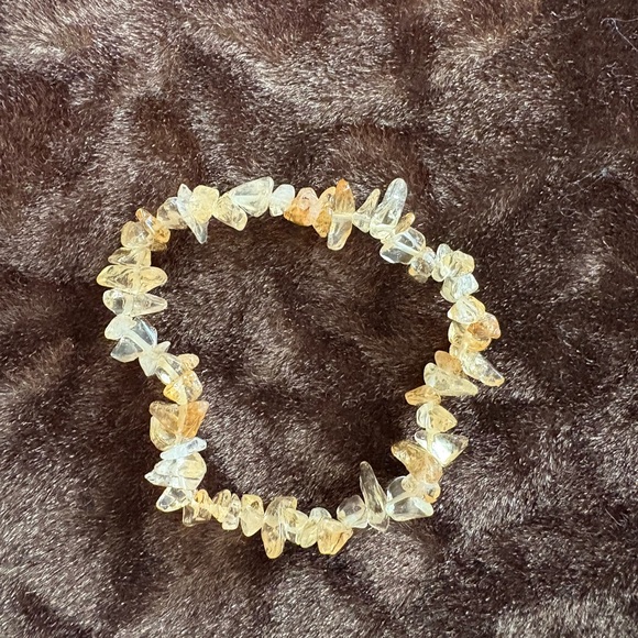 Lemon Quartz Nugget Bracelet - Picture 1 of 1
